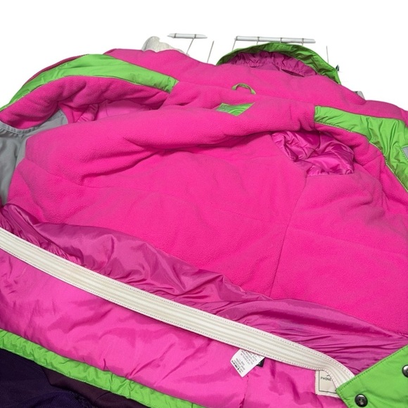 L.L. Bean Girl's M Medium Thinsulate TEK Coat Jacket Hooded Fleece Lined #283666 - Picture 8 of 12